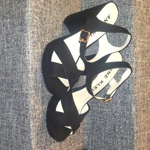 Anne Klein heels, black, size 7